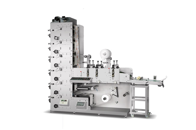 ZBS-G Label (logo) Flexo Printing Machine With Three Die-cutting Stations