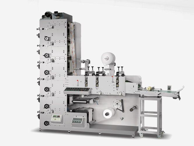 ZBS-G Label (logo) Flexo Printing Machine With Three Die-cutting Stations